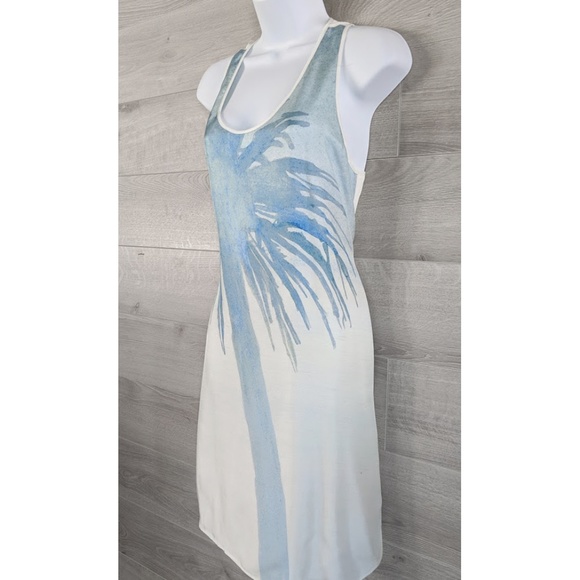 Tess Giberson Palm Tree Silk Dress Sz 6 - Picture 4 of 8